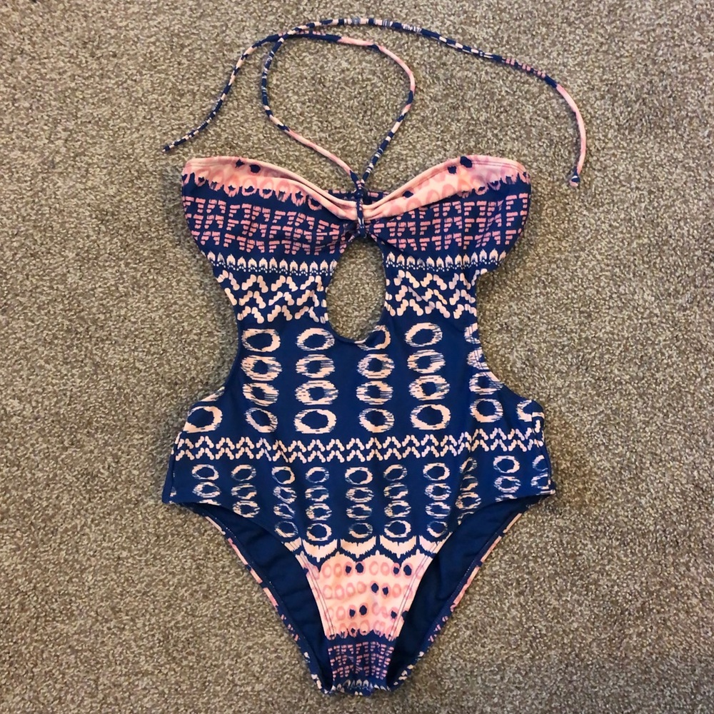 Open Back Cut Out One Piece